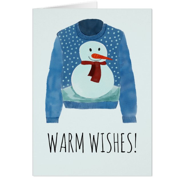 Warm Wishes Christmas Sweater (Front)