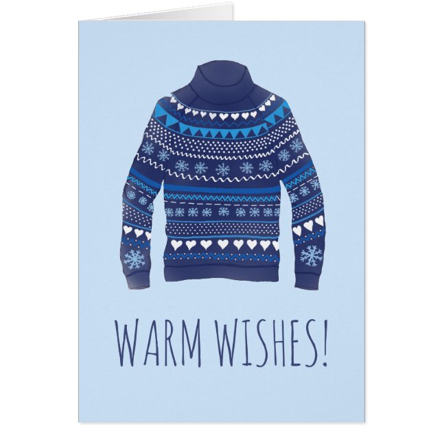 Warm Wishes Christmas Sweater  (Front)