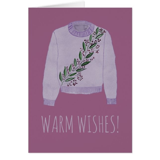 Warm Wishes Christmas Sweater  (Front)