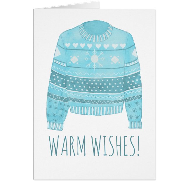 Warm Wishes Christmas Sweater  (Front)