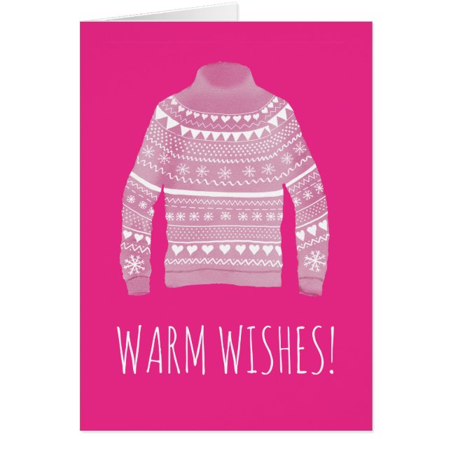 Warm Wishes Christmas Sweater  (Front)