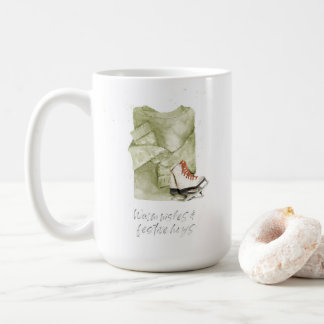 Warm Wishes & Festive Hugs Watercolor Coffee Mug