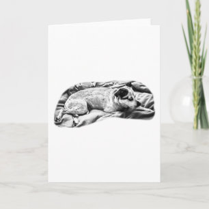 Warm Wishes from a Watchful Pup Card