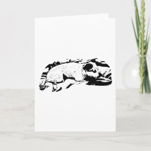 Warm Wishes from a Watchful Pup Card