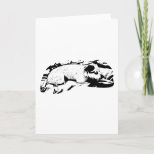 Warm Wishes from a Watchful Pup Card