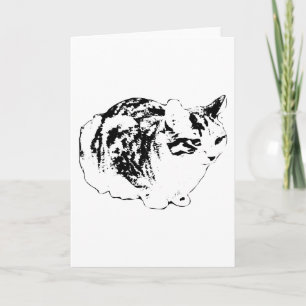 Warm Wishes from a Watchful Tabby Card