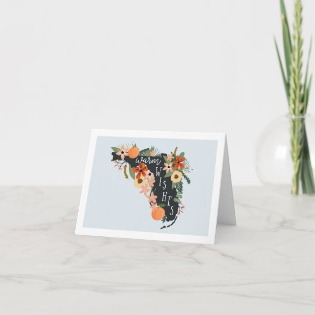 Warm Wishes From Florida Note Card | Sky (Front)