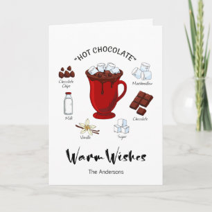 Warm Wishes Hot Chocolate Holiday Card