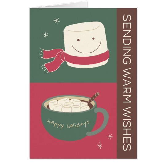Warm Wishes Hot Chocolate Holiday Card