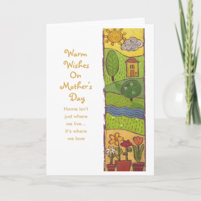 Warm Wishes On Mother's Day Card (Front)