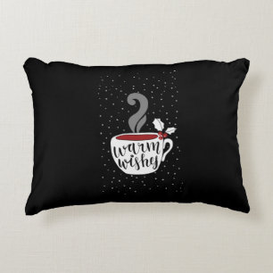 WARM WISHES PILLOW WITH BLACK BACK