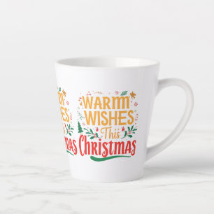 Warm Wishes This Christmas - Small Latte Mug, 12 o Mug
