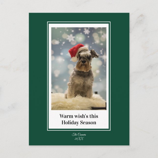 Warm Wishes this holiday season postcard (Front)