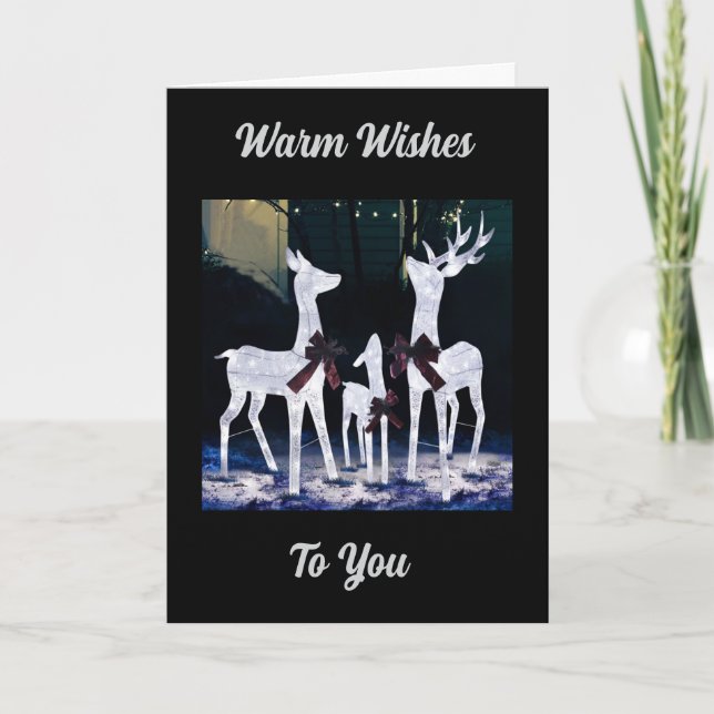 WARM WISHES TO YOU AT CHRISTMAS CARD (Front)