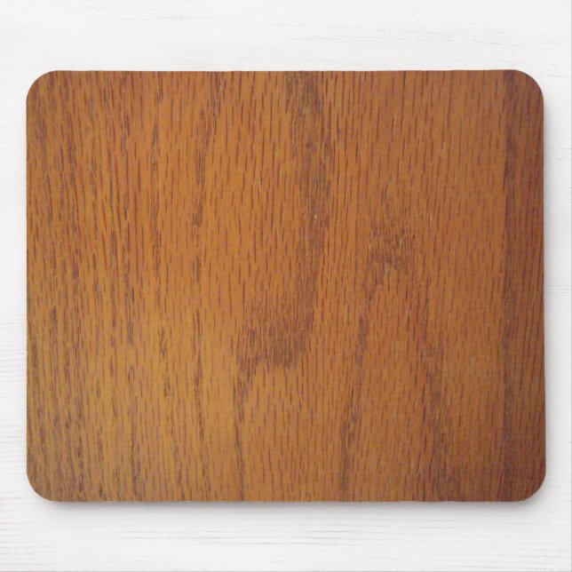 Warm Wood Grain Texture Mouse Mat (Front)