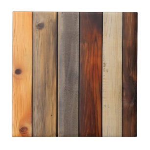 Warm Wooden Board Pattern Tile