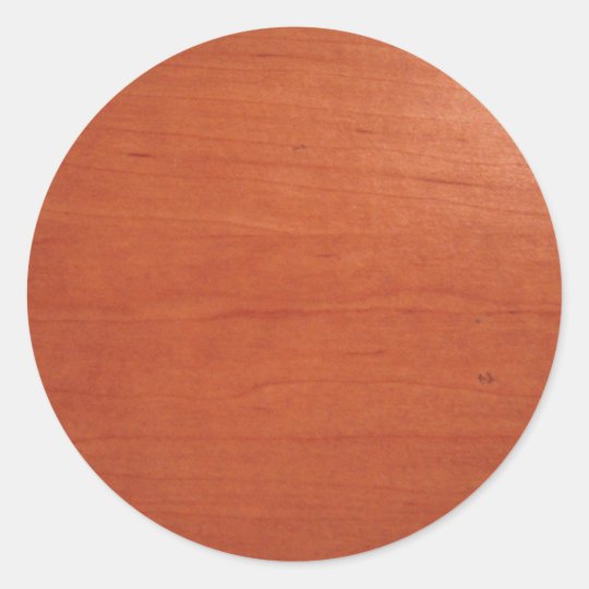 Warm Woodgrain Texture v.2 Classic Round Sticker
