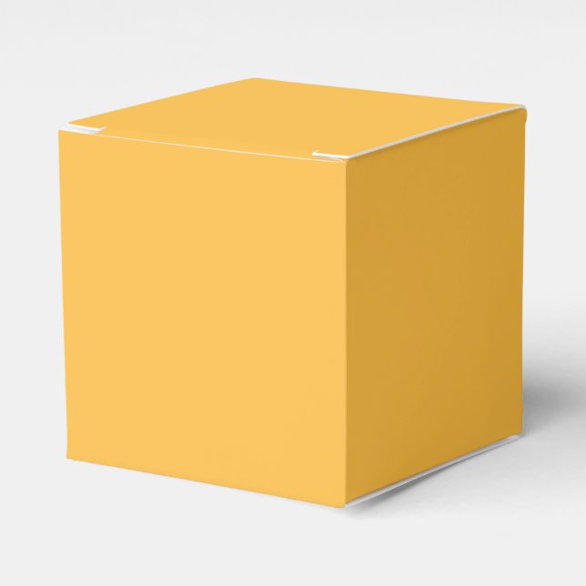 Warm Yellow  Favour Box (Front Side)