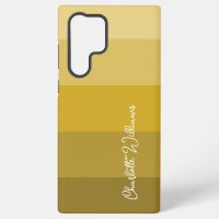 WARM YELLOW GOLD COLOR STRIPE LINE PATTERN NAME