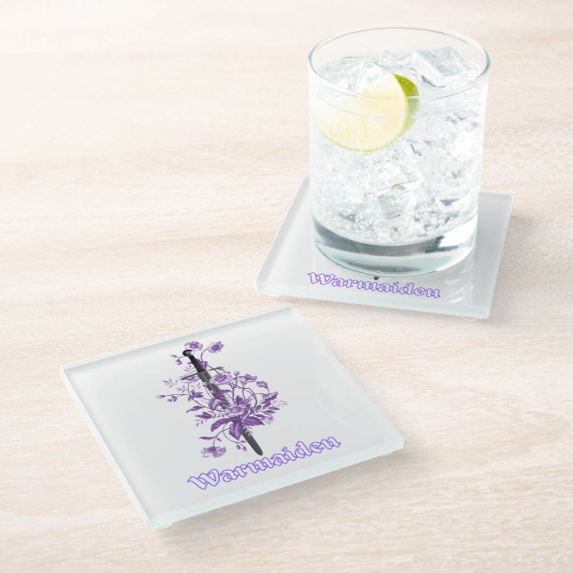 Warmaiden - Glass Coaster (Angled)