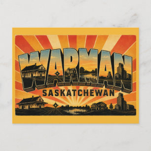 Warman Saskatchewan Fastest-Growing City Postcard