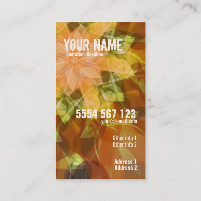 Warmania Business Card (Front)