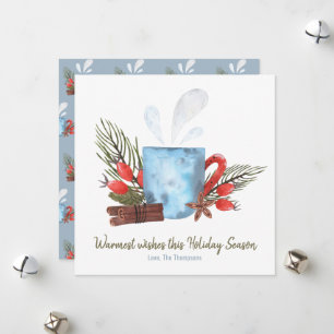 Warmest Holiday Wishes Cosy Mug Card