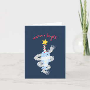 Warmest Narwhal - Holiday Greeting Card