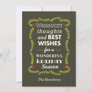Warmest thoughts & best wishes card