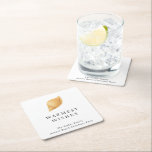 Warmest Wishes Beach Modern Christmas Square Paper Coaster<br><div class="desc">Modern Christmas paper coasters featuring a simple and fun design with a seashell along with the greeting "Warmest Wishes".</div>