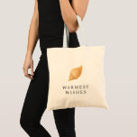 Warmest Wishes Beach Modern Christmas Tote Bag<br><div class="desc">Modern Christmas tote bag featuring a simple and fun design with a seashell along with the greeting "Warmest Wishes".</div>