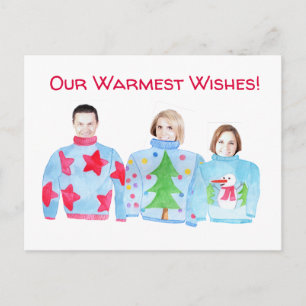 Warmest Wishes customisable photo card