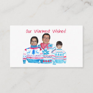 Warmest Wishes customisable photo card