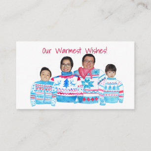 Warmest Wishes customisable photo card