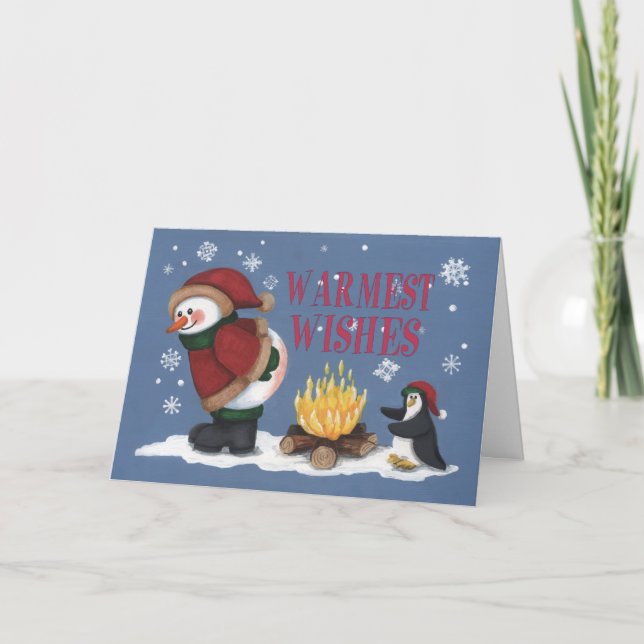 Warmest Wishes Holiday Card (Front)