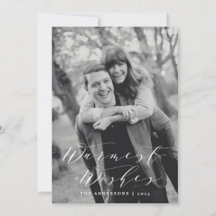 Warmest Wishes Holiday Photo Card