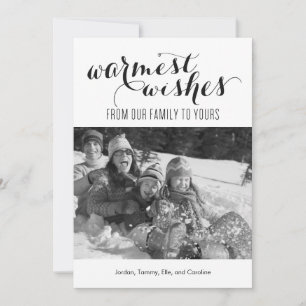 Warmest Wishes Holiday Photo Cards