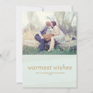 Warmest Wishes, Polka Dots Holiday Card