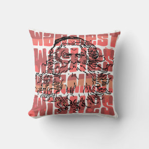 Warmest wishes Santa Claus Christmas Cushion