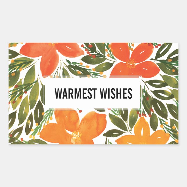 WARMEST WISHES sticker (Front)