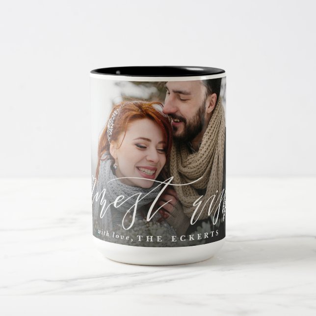 WARMEST WISHES Two-Tone COFFEE MUG (Center)