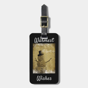 Warmest Wishes Zipper Pull Luggage Tag