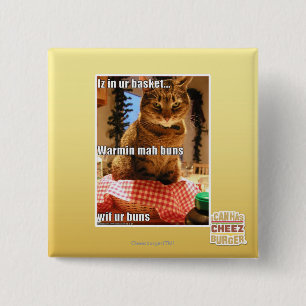 Warmin mah buns 15 cm square badge