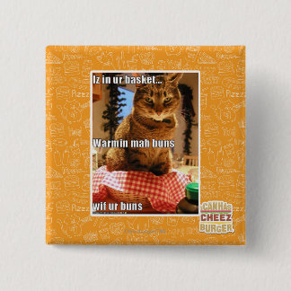 Warmin mah buns 15 cm square badge