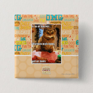 Warmin mah buns 15 cm square badge
