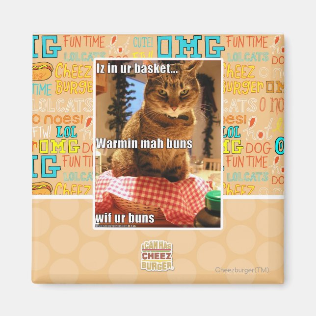 Warmin mah buns magnet (Front)