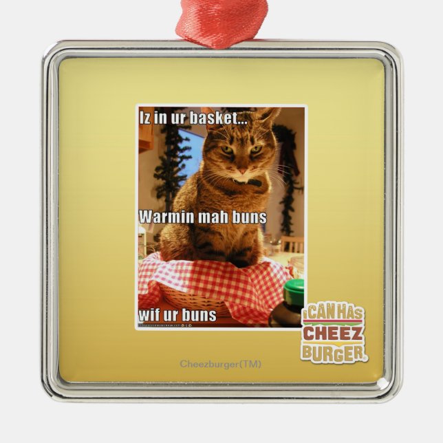 Warmin mah buns metal tree decoration (Front)