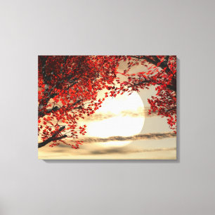 Warming and Peaceful Trees  Wrapped Canvas