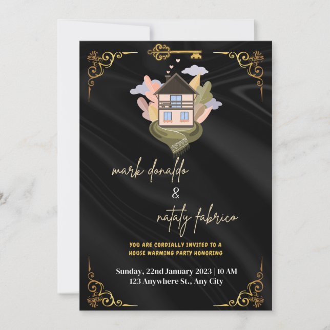 Warming House Party invitation (Front)
