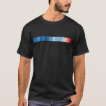 Warming stripes Climate graphic Men/Black T-Shirt<br><div class="desc">This shirt is a stylish and understated way to show and share awareness about climate change. Warming Stripes are data visualization graphics that portray long-term temperature trends, created by climate scientist Ed Hawkins in 2018. This is the 2023 version showing changes in global average temperature from 1850 to 2021. Each...</div>